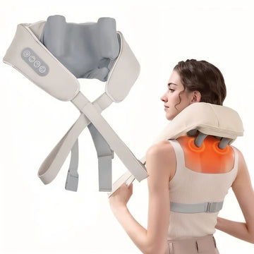 Neck Massager with Heat – Wireless 4D Shiatsu Deep Tissue Massager